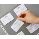 10 LEITZ Visitenkartenhüllen DIN A4 glasklar glatt 0,10 mm