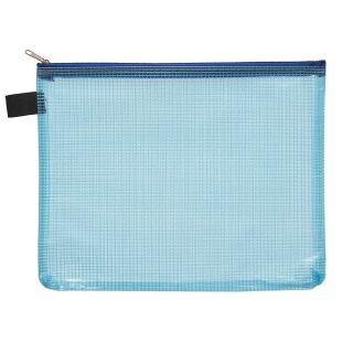 FolderSys Reißverschlussbeutel DIN A5 blau 0,15 mm, 10 St.