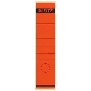 LEITZ Ordneretiketten 1640 rot für 8,0 cm Rückenbreite, 100 St.