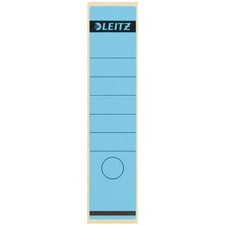 LEITZ Ordneretiketten 1640 blau für 8,0 cm Rückenbreite, 100 St.