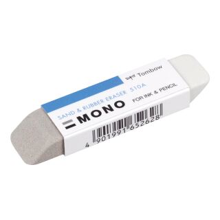 Tombow Radiergummi MONO SAND & RUBBER ERASER weiß, grau, 1 St.