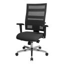 Topstar Bürostuhl X-Pander, 959T T200 Stoff schwarz, Gestell alu
