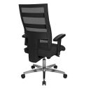 Topstar Bürostuhl X-Pander, 959T T200 Stoff schwarz, Gestell alu