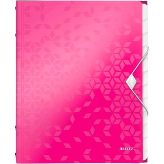 LEITZ Ordnungsmappe WOW 4634 12 Fächer pink, 1 St.