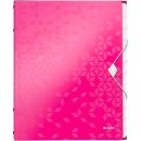 LEITZ Ordnungsmappe WOW 4634 12 Fächer pink, 1 St.