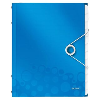 LEITZ Ordnungsmappe WOW 4634 12 Fächer blau, 1 St.