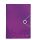 LEITZ Fächermappe WOW 4589 6 Fächer violett, 1 St.