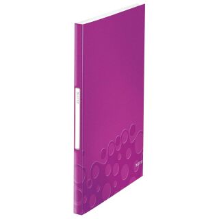 LEITZ WOW Sichtbuch DIN A4, 40 Hüllen violett-metallic, 1 St.