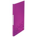 LEITZ WOW Sichtbuch DIN A4, 40 Hüllen violett-metallic