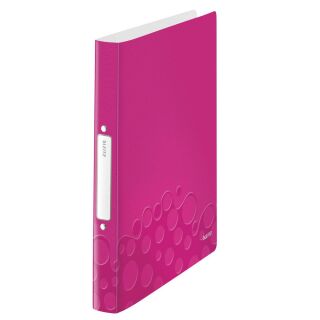 LEITZ WOW Ringbuch 2-Ringe pink-metallic 3,2 cm DIN A4, 1 St.