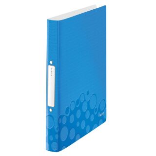 LEITZ WOW Ringbuch 2-Ringe blau-metallic 3,2 cm DIN A4, 1 St.