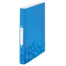 LEITZ WOW Ringbuch 2-Ringe blau-metallic 3,2 cm DIN A4, 1...