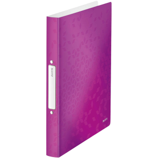 LEITZ WOW Ringbuch 2-Ringe violett-metallic 3,2 cm DIN A4, 1 St.