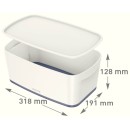 LEITZ MyBox Aufbewahrungsbox 5,0 l perlweiß/grau 31,8 x 19,1 x 12,8 cm