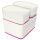 LEITZ MyBox Aufbewahrungsbox 5,0 l perlweiß/pink 31,8 x 19,1 x 12,8 cm, 1 St.