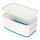 LEITZ MyBox Aufbewahrungsbox 5,0 l perlweiß/blau 31,8 x 19,1 x 12,8 cm, 1 St.