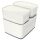 LEITZ MyBox Aufbewahrungsbox 18,0 l perlweiß/grau 38,5 x 31,8 x 19,8 cm, 1 St.