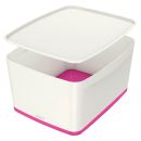 LEITZ MyBox Aufbewahrungsbox 18,0 l perlweiß/pink...