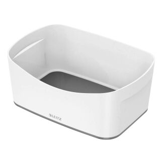 LEITZ MyBox Aufbewahrungsbox 3,0 l perlweiß/grau 24,6 x 16,0 x 9,8 cm, 1 St.