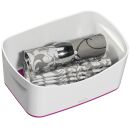 LEITZ MyBox Aufbewahrungsbox 3,0 l perlweiß/pink 24,6 x 16,0 x 9,8 cm, 1 St.