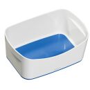 LEITZ MyBox Aufbewahrungsbox 3,0 l perlweiß/blau 24,6 x 16,0 x 9,8 cm, 1 St.