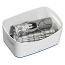LEITZ MyBox Aufbewahrungsbox 3,0 l perlweiß/blau 24,6 x 16,0 x 9,8 cm, 1 St.