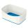 LEITZ MyBox Aufbewahrungsbox 3,0 l perlweiß/blau 24,6 x 16,0 x 9,8 cm, 1 St.
