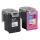 KMP H168V schwarz, color Druckerpatronen kompatibel zu HP 302XL (F6U68AE/F6U67AE), 2er-Set