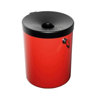 TKG Rondo Maxi Wandaschenbecher rot abschließbar, 1 St.
