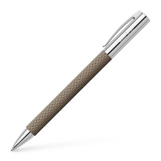 FABER-CASTELL Kugelschreiber AMBITION OpArt Black Sand schwarz/grau, Schreibfarbe: schwarz, 1 St.