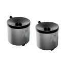 TKG Rondo senior Wandaschenbecher silber, 2 St.