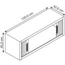 CP Omnispace Aufsatz-Rollladenschrank silber keine Fachböden 120,0 x 42,0 x 45,0 cm