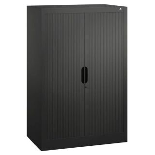 CP Omnispace Rollladenschrank schwarzgrau 2 Fachböden 80,0 x 42,0 x 123,0 cm