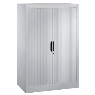 CP Omnispace Rollladenschrank silber 2 Fachböden 80,0 x 42,0 x 123,0 cm
