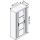 CP Omnispace Rollladenschrank silber 3 Fachböden 80,0 x 42,0 x 166,0 cm