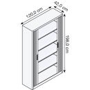 CP Omnispace Rollladenschrank verkehrsweiß 4...
