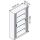 CP Omnispace Rollladenschrank verkehrsweiß 4 Fachböden 120,0 x 42,0 x 198,0 cm