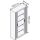 CP Omnispace Rollladenschrank silber 4 Fachböden 100,0 x 42,0 x 198,0 cm