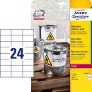 AVERY Zweckform wetterfeste Folienetiketten L4718-20...