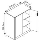 CP Stahlschrank 8521-000 S10139 lichtgrau, enzianblau 2...