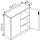 CP Stahlschrank 8530-000 S10112 lichtgrau 2 Fachböden 120,0 x 40,0 x 120,0 cm, aufgebaut, 1 St.