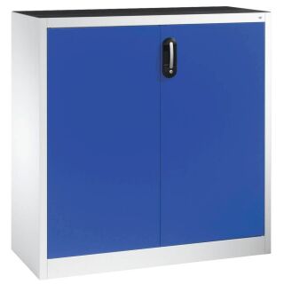 CP Stahlschrank 8531-000 S10148 lichtgrau, enzianblau 2 Fachböden 120,0 x 50,0 x 120,0 cm, aufgebaut, 1 St.
