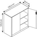 CP Stahlschrank 8531-000 S10148 lichtgrau, enzianblau 2...