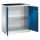 CP Stahlschrank 8820-000 S10238 lichtgrau, enzianblau 1 Fachboden 93,0 x 40,0 x 100,0 cm, aufgebaut, 1 St.
