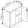 CP Stahlschrank 8821-000 S10200 lichtgrau 1 Fachboden 93,0 x 50,0 x 100,0 cm, aufgebaut, 1 St.