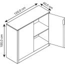 CP Stahlschrank 8830-000 S10203 lichtgrau, enzianblau 1...