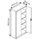 CP Stahlschrank 08920-00 S10094 lichtgrau 4...