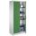 CP Stahlschrank 08921-00 S10116 lichtgrau, rededagrün 4 Fachböden 93,0 x 50,0 x 195,0 cm, aufgebaut, 1 St.