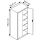 CP Stahlschrank 8922-00 S10553 lichtgrau, rededagrün 4 Fachböden 93,0 x 60,0 x 195,0 cm, aufgebaut, 1 St.