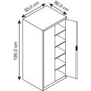 CP Stahlschrank 8924-00 S10164 lichtgrau 4 Fachböden...